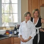 julie and kristy, prepping dinner