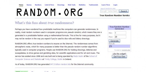 Random number generator