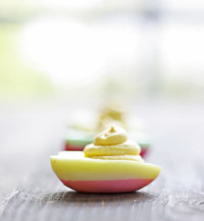 Recipes Deviled Eggs on The Best Deviled Eggs  Pastel Striped For Easter