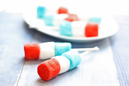 colored marshmallows