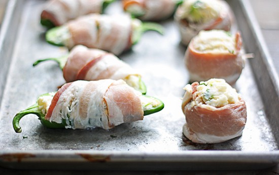 bacon wrapped stuffed jalapenos