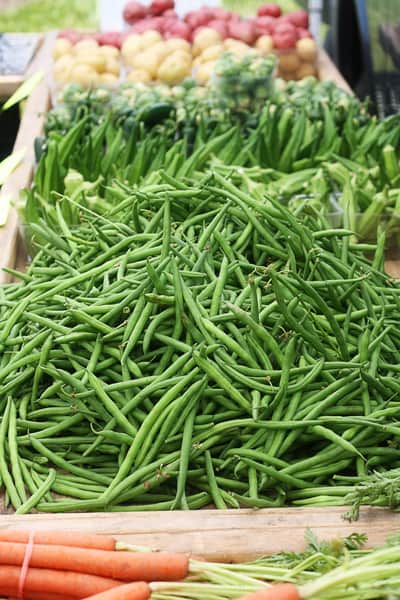 farmers market green beans