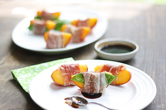 peaches and prosciutto