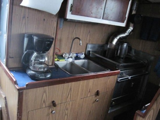 Galley on Boat, Alaska