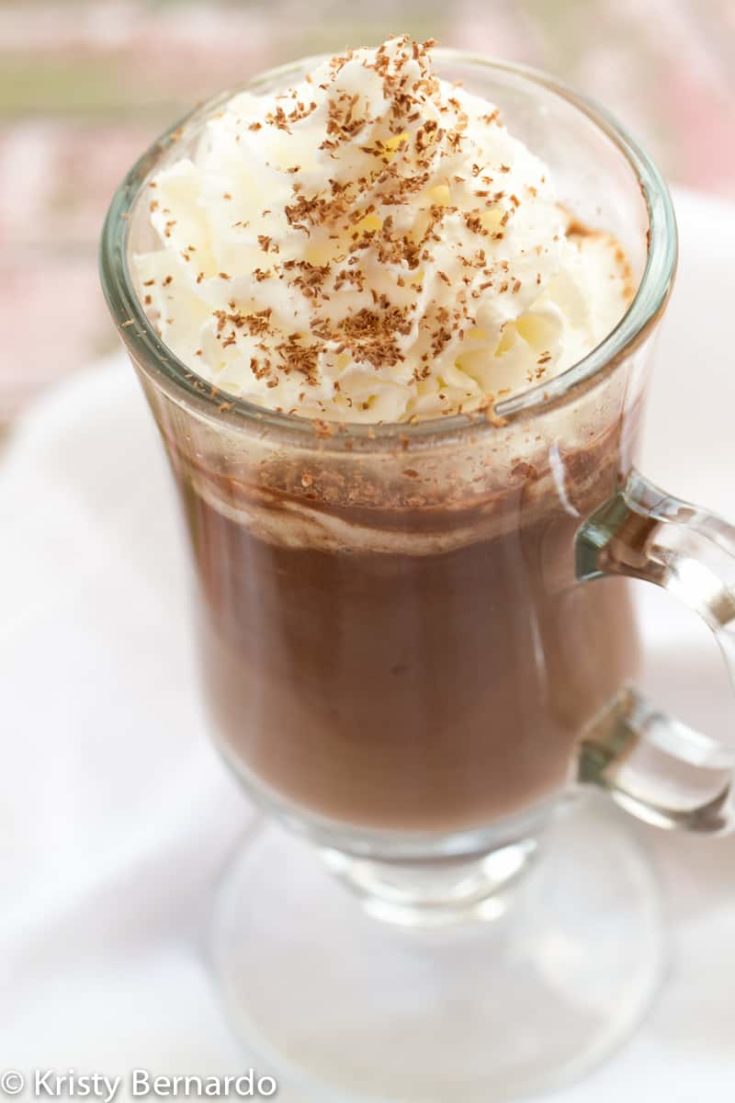 Nutella Hot Chocolate (just 2 ingredients!)