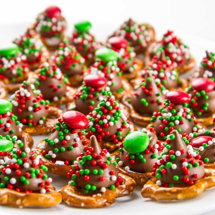M&M Pretzel Hugs (Easiest Christmas Cookies Ever!)