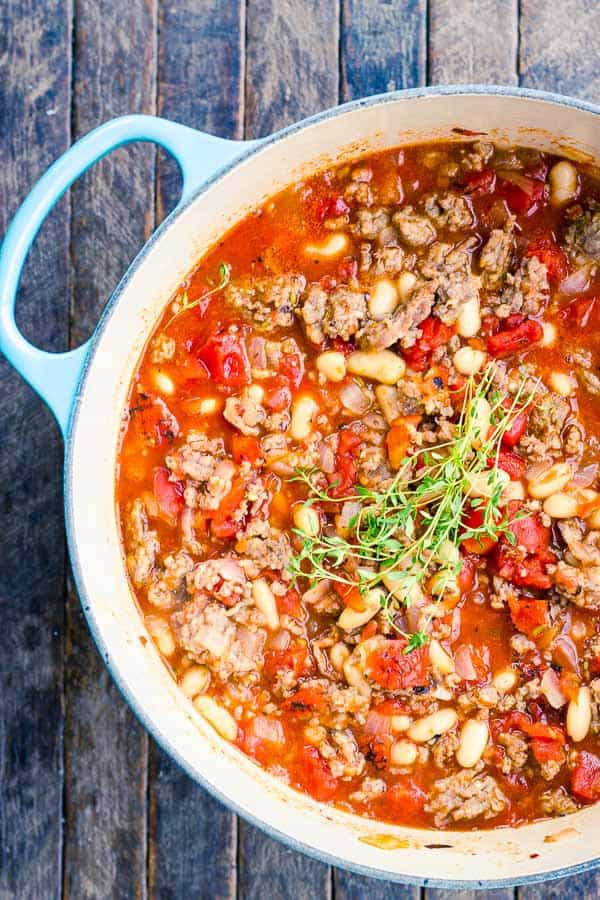 This easy Italian Sausage Stew has just 6 ingredients but loads of flavor!