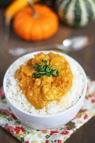 Pumpkin Coconut Curry Chicken