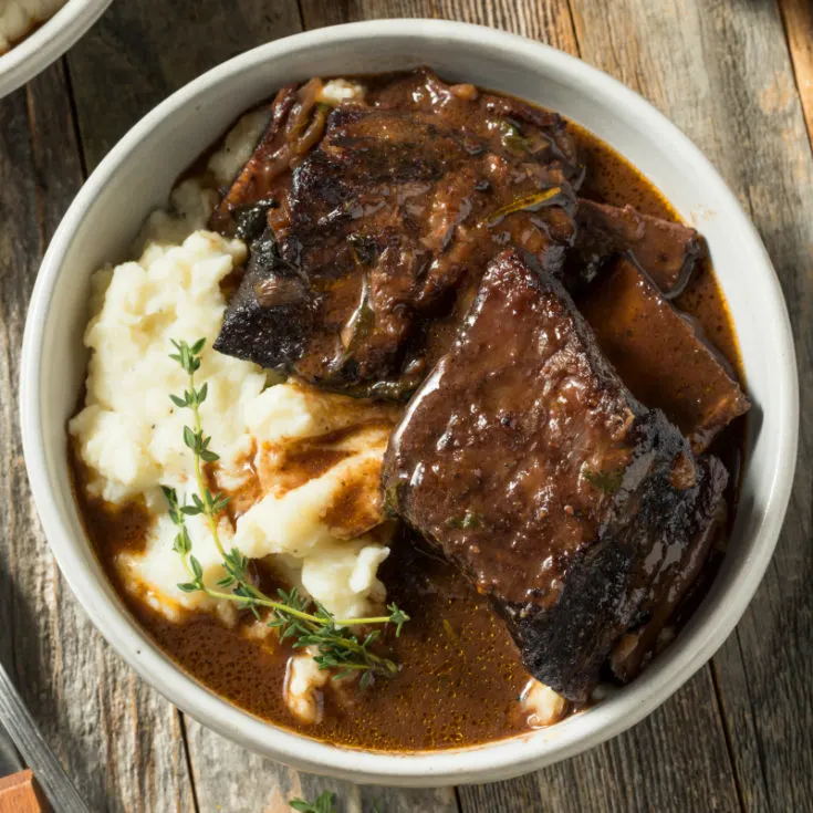 Incredible Braised Beef Short Ribs with Red Wine & Garlic