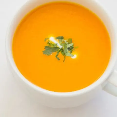 healthy carrot ginger soup