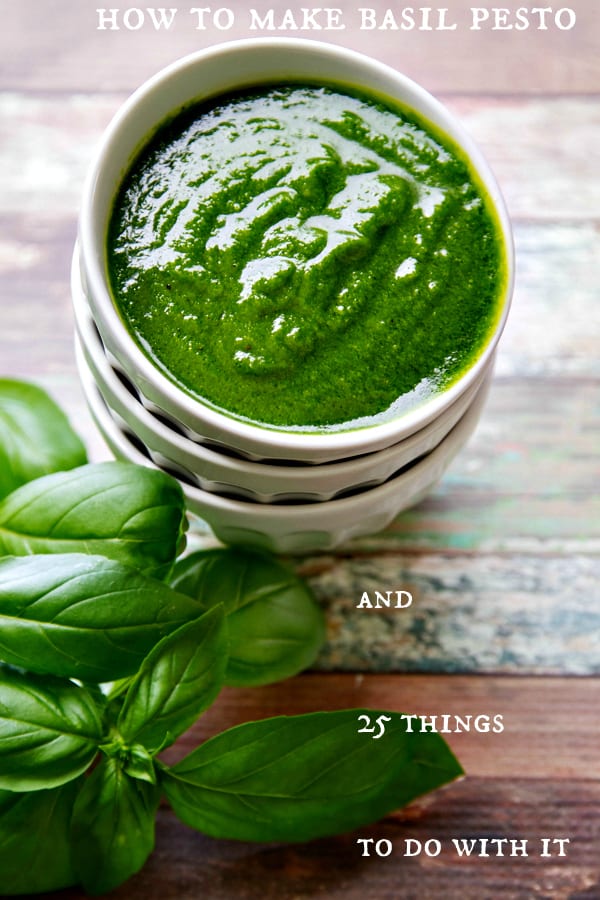 pesto can be turned into a fast, delicious dinner or appetizer in no time! Includes recipe plus downloadable pdf for 25 things to make with pesto! | www.thewickednoodle.com | @thewickednoodle