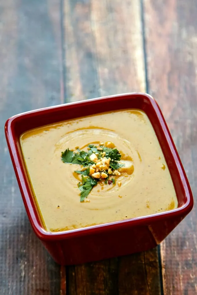 Coconut-Curry Dressing with Peanut Butter, Coconut Milk and Yellow Curry