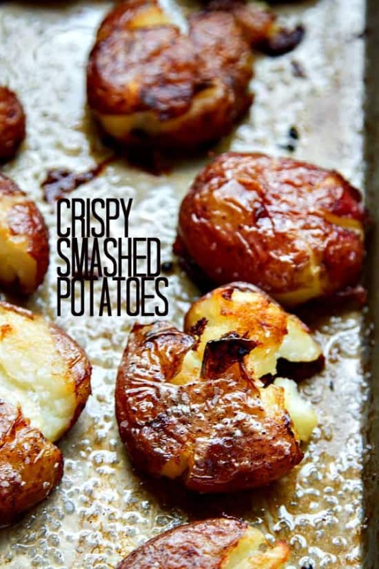 This easy recipe for Crispy Smashed Potatoes will become your go-to recipe! Smashed Potatoes can be made mostly ahead of time then just toss them in the oven!