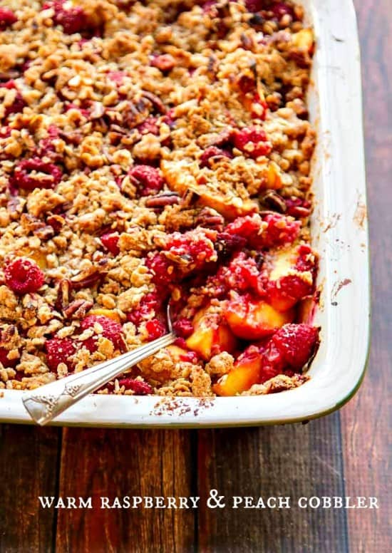 This Peach Cobbler Recipe has just enough sweetness without taking away the flavor of the summer fruit. A crunchy top makes it the best peach cobbler recipe!
