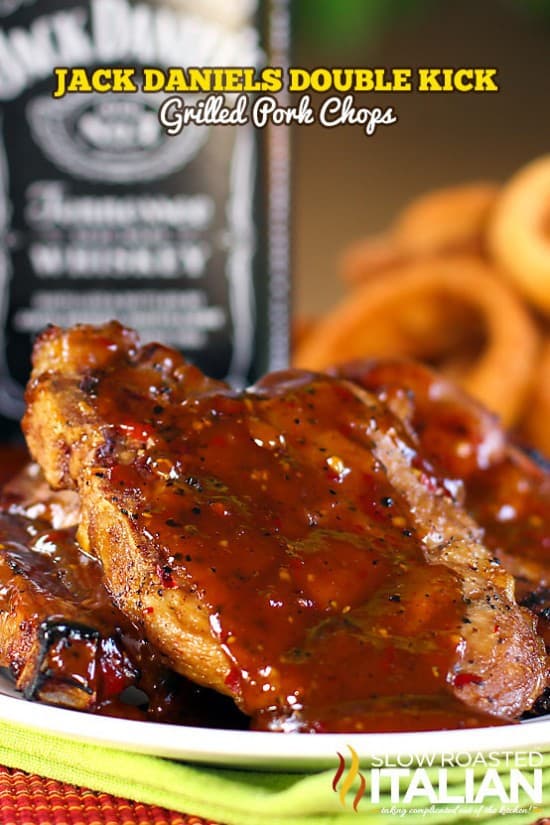 Jack Daniels Double Kick Pork Chop Recipe - these bad boys are filled with flavor!!