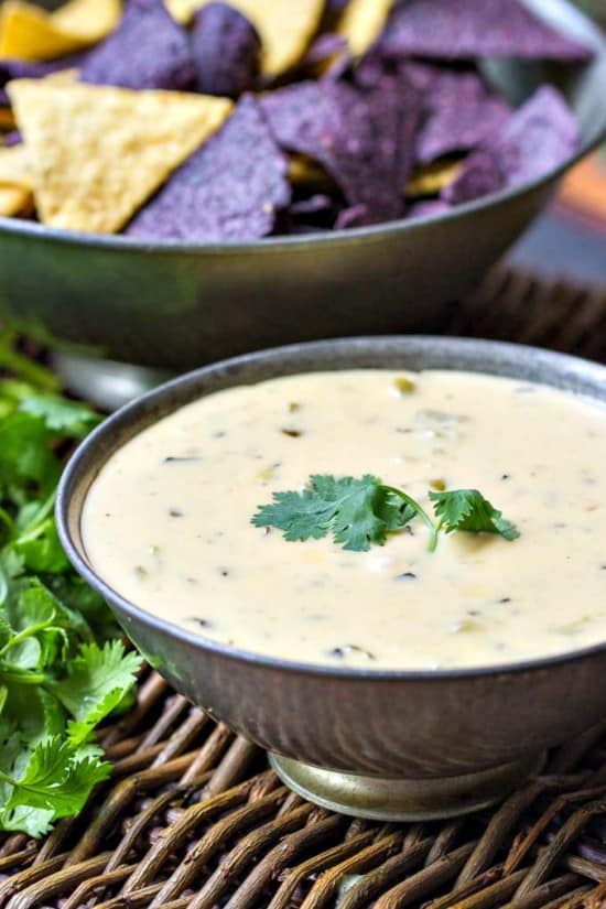 Queso Dip With Roasted Hatch Chiles • The Wicked Noodle