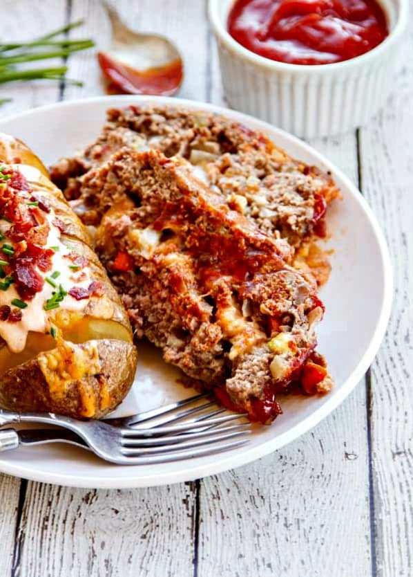 Brown Sugar Meatloaf with Chipotle Gouda