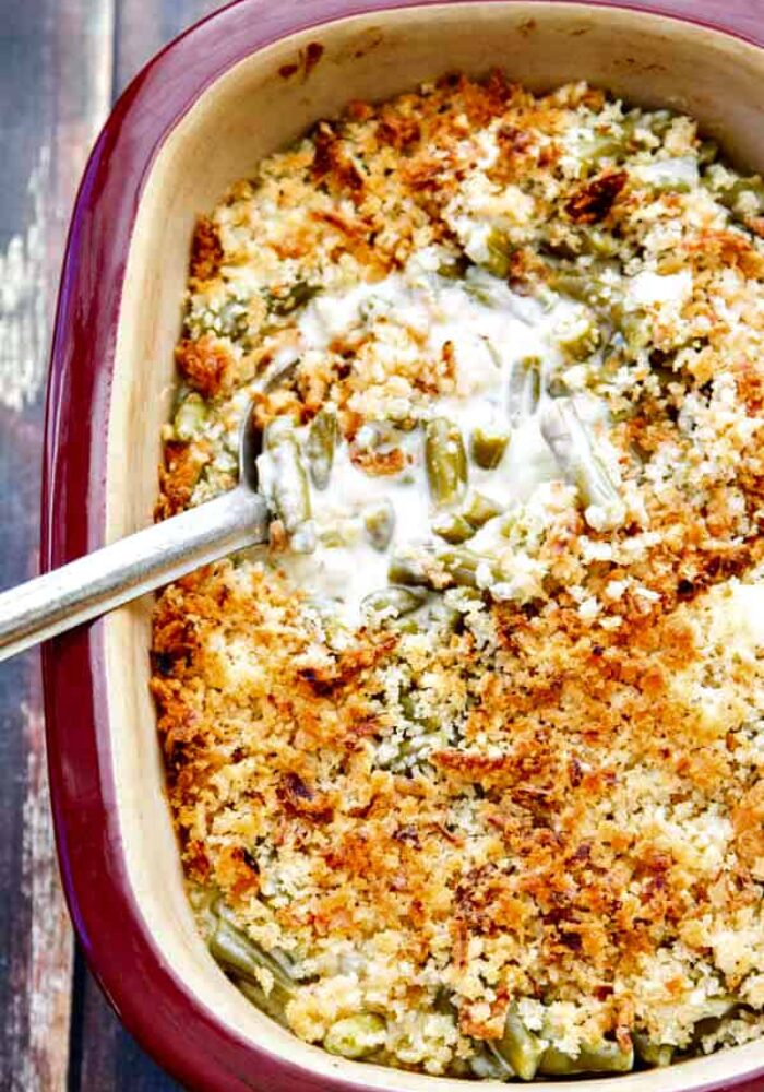 Easy Green Bean Casserole with Blue Cheese