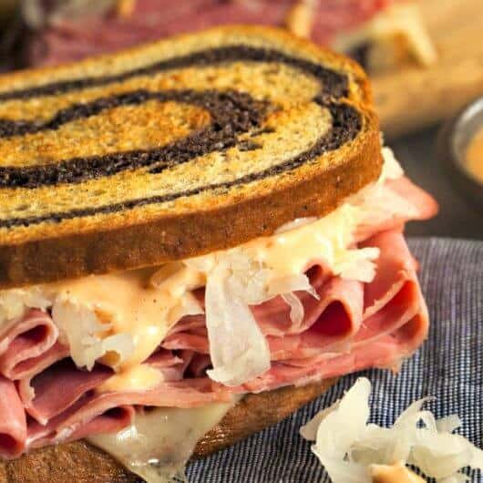 Reuben Sandwiches With Spicy Sriracha Thousand Island