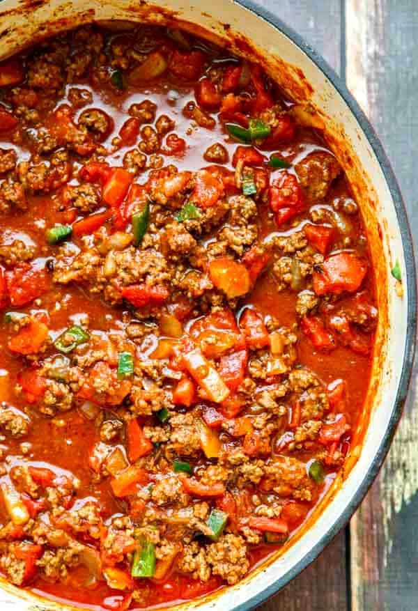 Thick and Beefy Beanless Chili Recipe