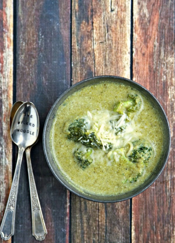 This Better For You Broccoli Soup is made with protein rich soy milk and lots of fresh, healthy broccoli! The best part is that it tastes AMAZING!