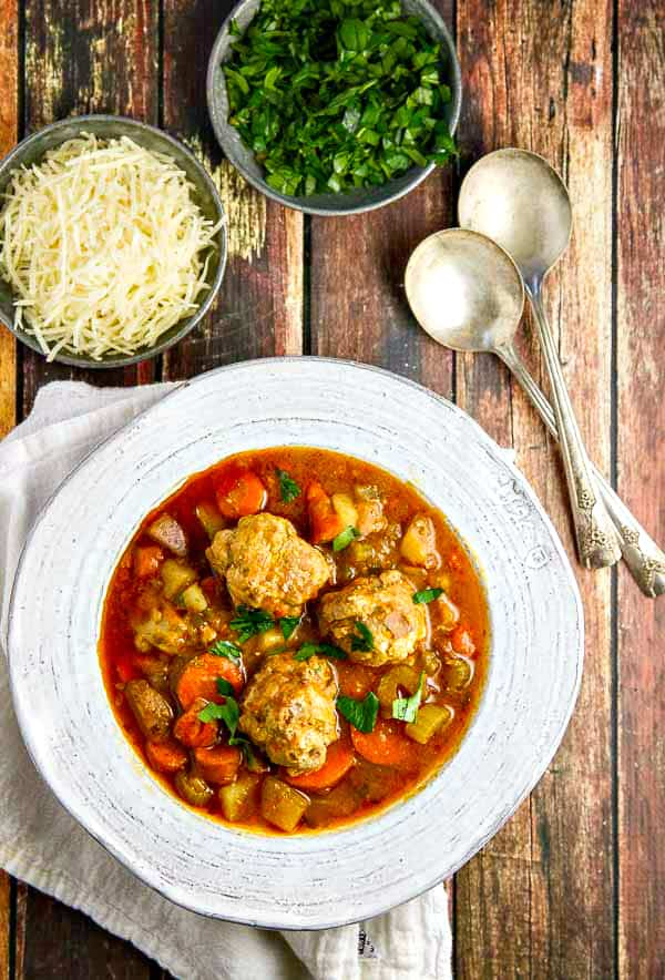 Albondigas Soup is a flavorful Mexican soup made with meatballs and a delicious, hot broth that will warm up your insides!