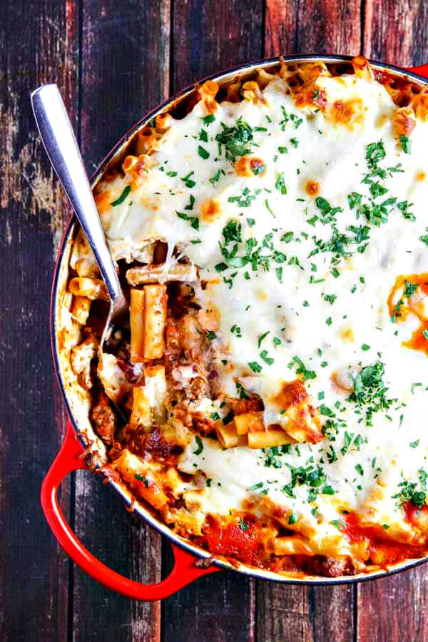 If you've ever wondered how to make Baked Ziti with Sausage, this is the recipe for you! SO simple and extra-creamy - watch the quick video tutorial or just jump in for the recipe!