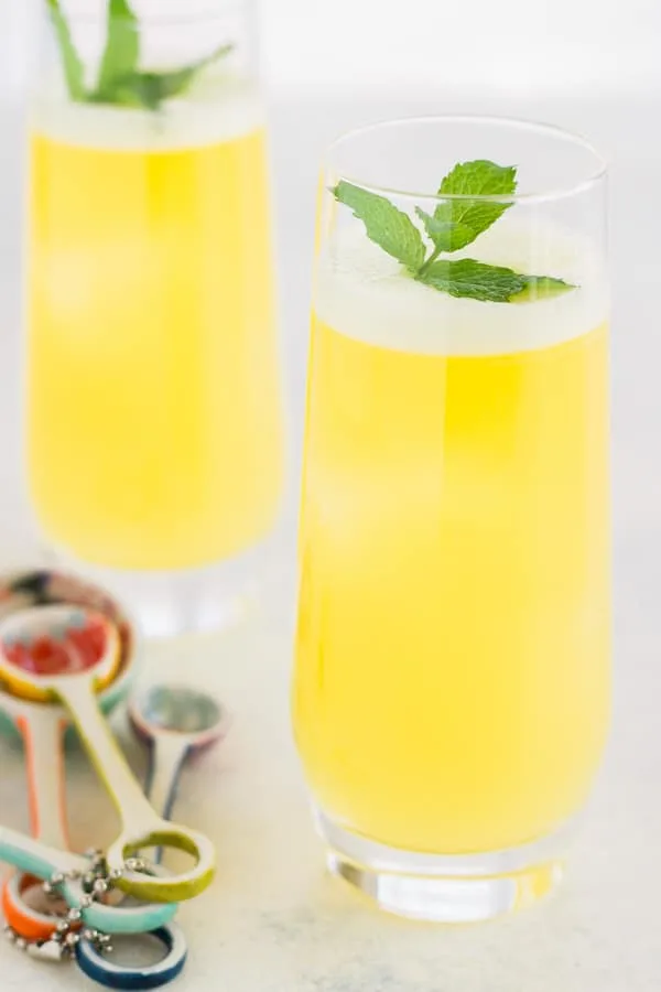 Fresh Pineapple Water with Mint - fresh pineapple, water. a little sweetener and fresh mint! It's so refreshing, healthy and everyone loves it!