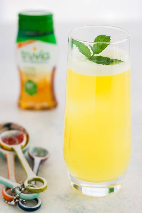 Fresh Pineapple Water with Mint - fresh pineapple, water. a little sweetener and fresh mint! It's so refreshing, healthy and everyone loves it! 