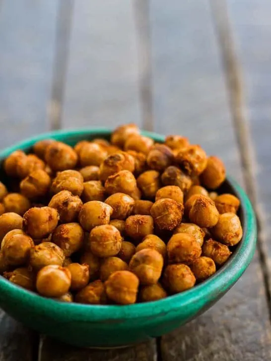 TABASCO Roasted Chickpeas! Just toss canned chickpeas with your favorite TABASCO flavor, sprinkle on a little salt and toss 'em in the oven! PLUS some healthy, delicious ways to use them (like stuffed avocados and lettuce wraps)!