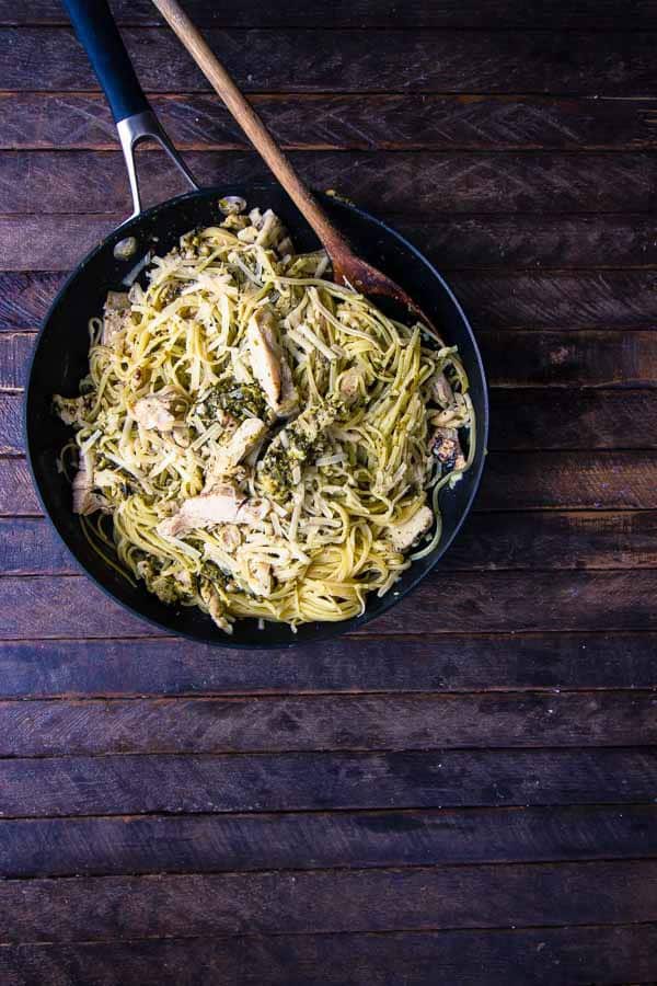 Pesto Pasta with Chicken and Parmesan Healthy Pesto Chicken Pasta