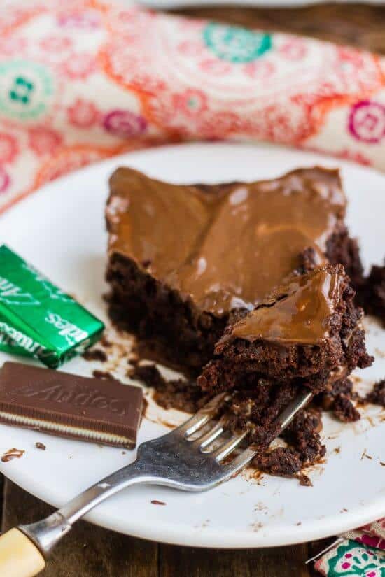 Incredibly EASY Andes Mint Brownies · The Wicked Noodle