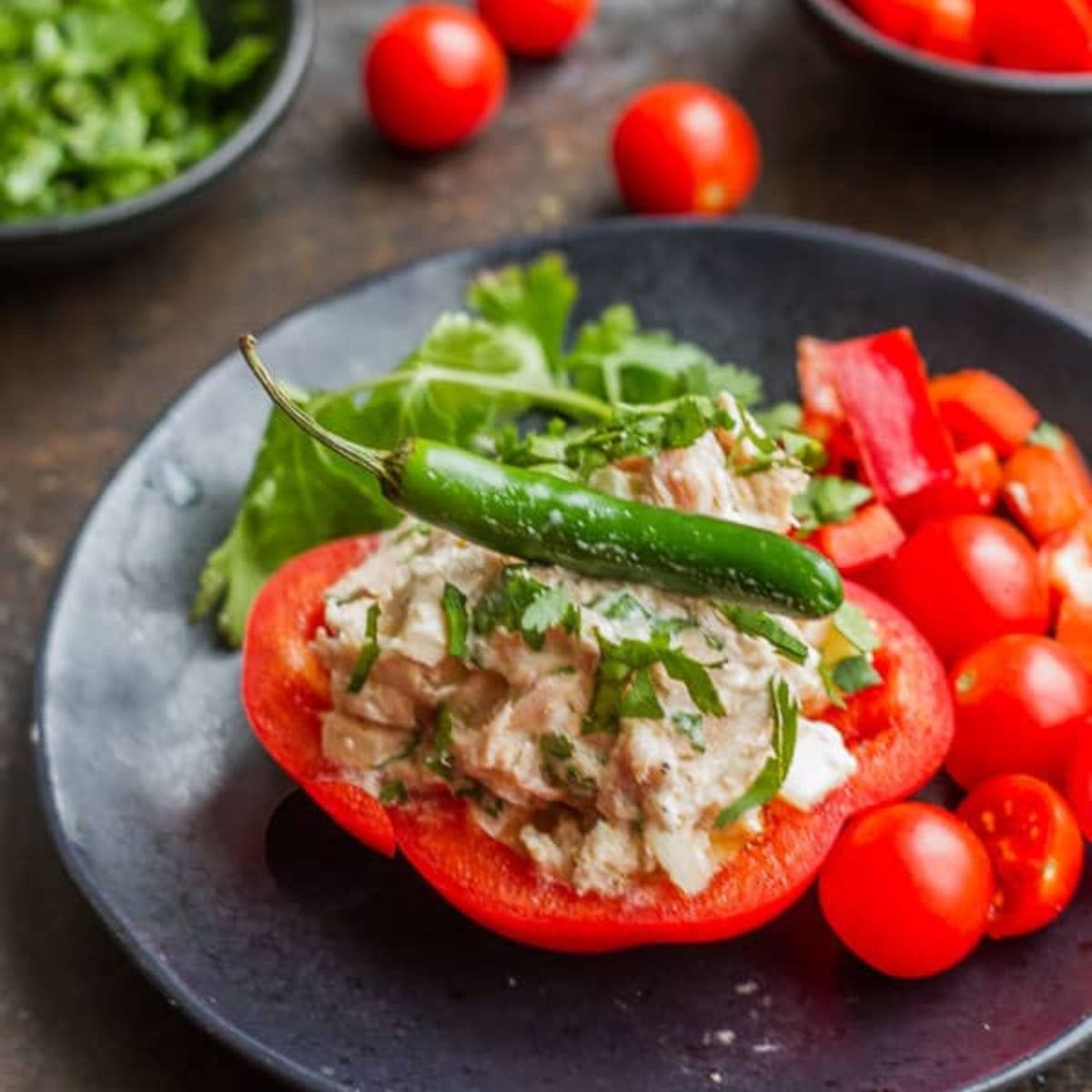Spicy Tuna Salad with Bell Peppers