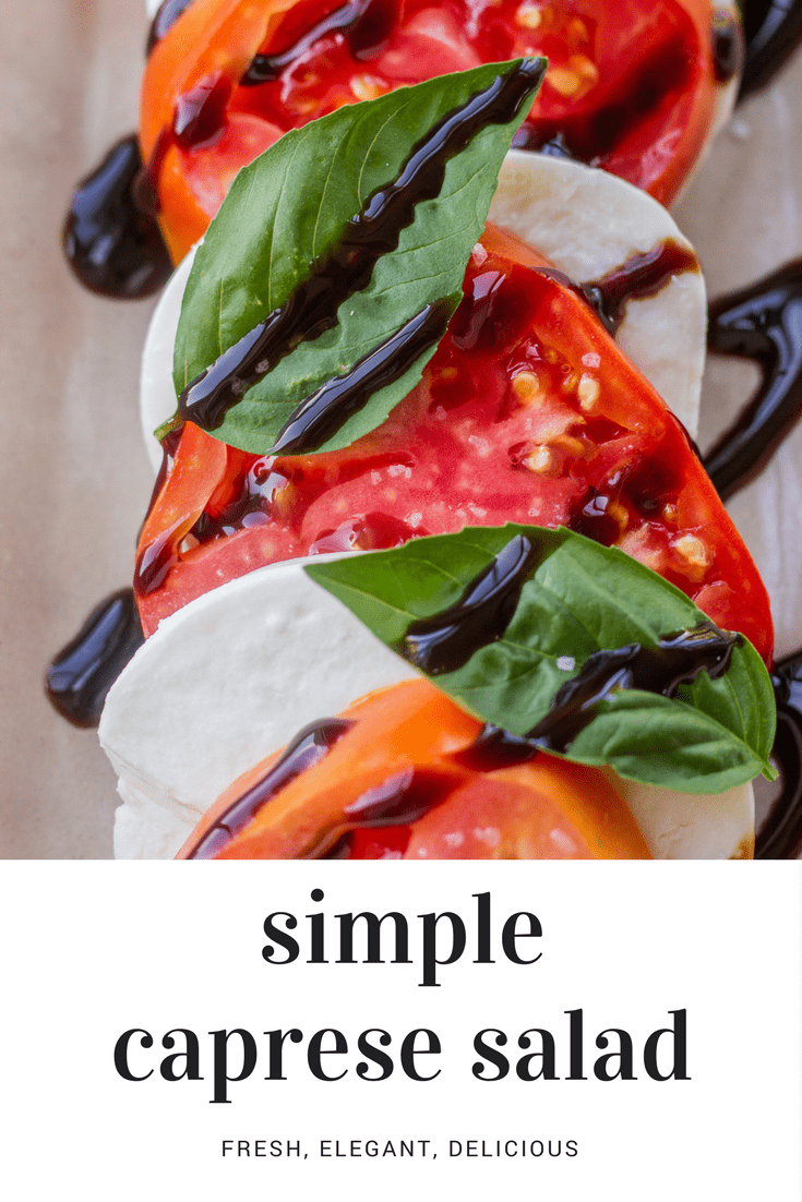 Caprese Appetizer Salad with a simple Balsamic Glaze - the best salad EVER, especially with fresh summer tomatoes!
