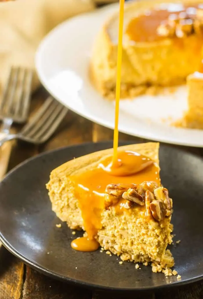Pumpkin Instant Pot Cheesecake (with a Granola Crust!)
