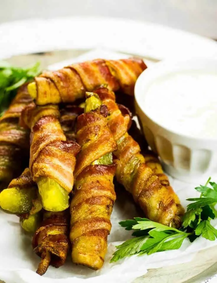 Bacon-Wrapped Pickles (Pickle Fries)