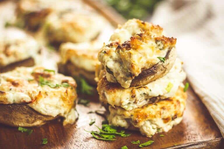 Crab Stuffed Mushrooms (Keto Friendly, Too!) • The Wicked Noodle