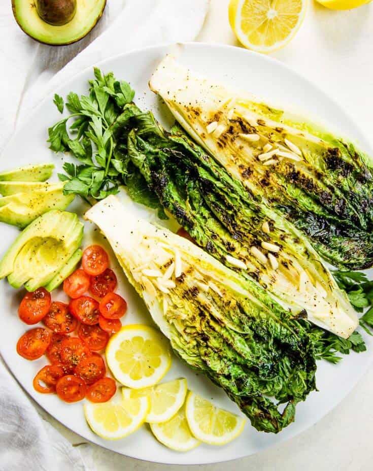 Keto Salad | Lemony Romaine and Avocado Salad
