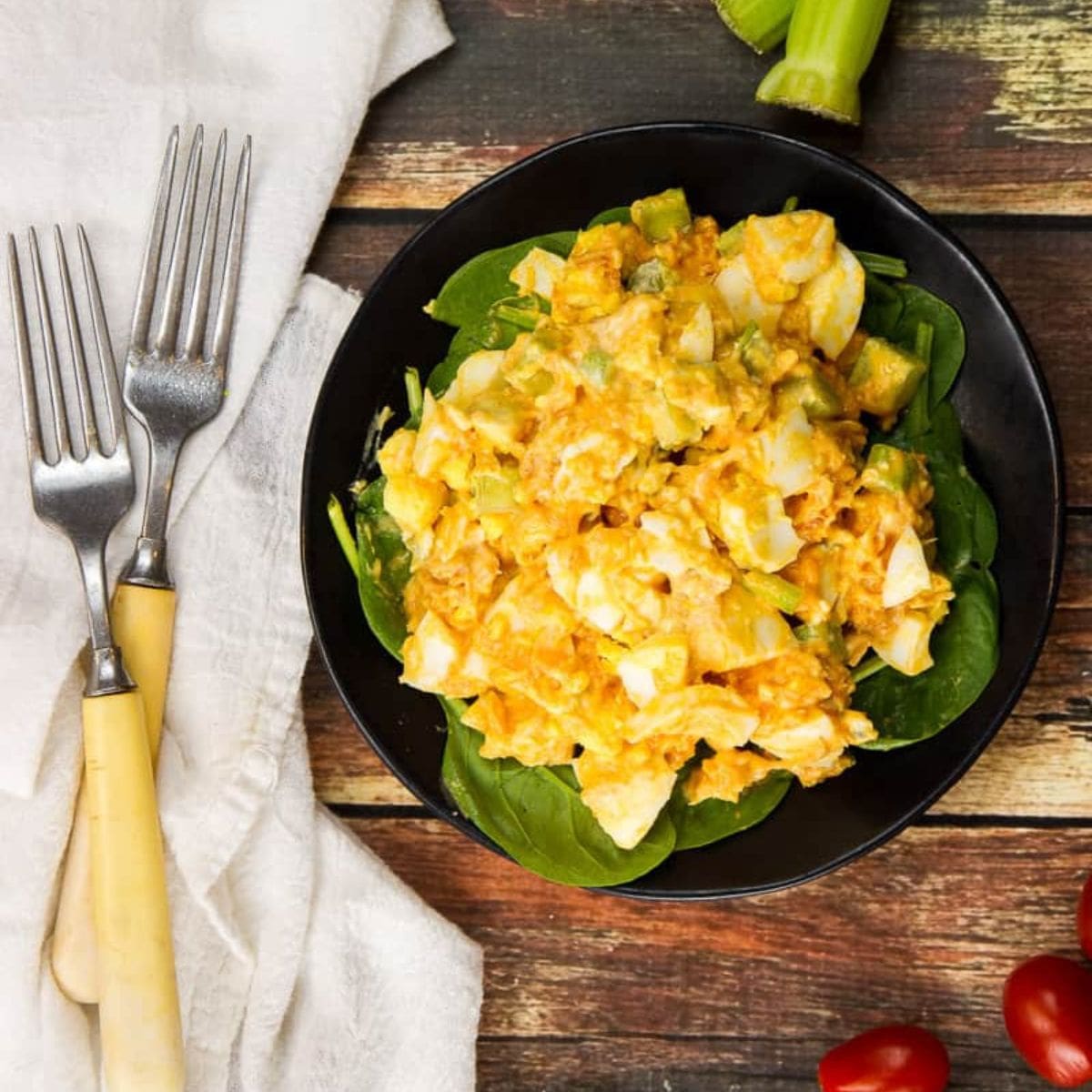 Buffalo Chicken Egg Salad