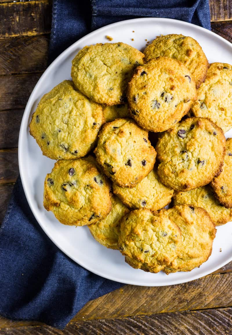 Keto Chocolate Chip Cookies • The Wicked Noodle