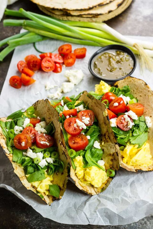 LowCarb Egg & Spinach Wraps The Wicked Noodle