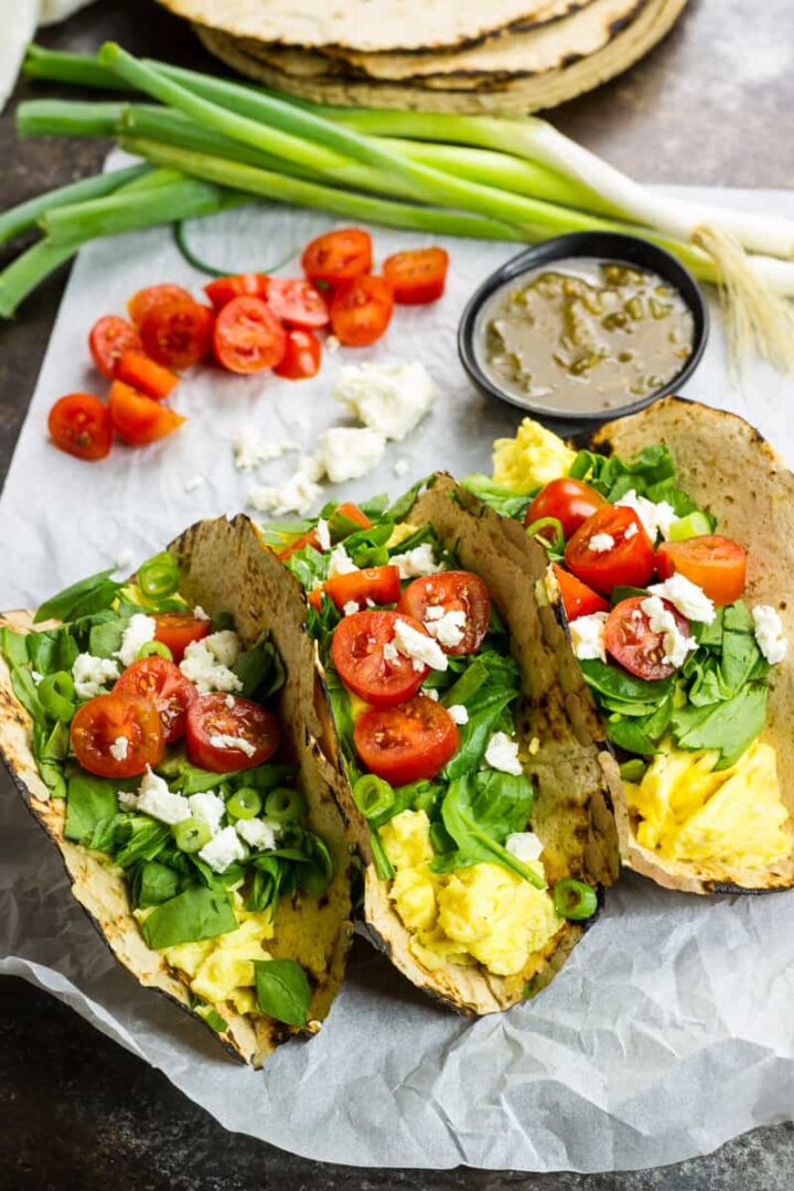 LowCarb Egg & Spinach Wraps The Wicked Noodle