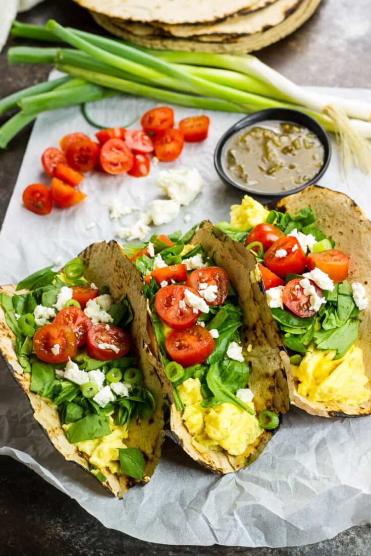 LowCarb Egg & Spinach Wraps The Wicked Noodle