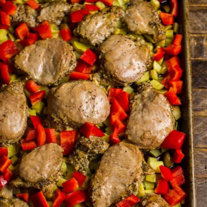 Sheet Pan Black Pepper Pork Hash