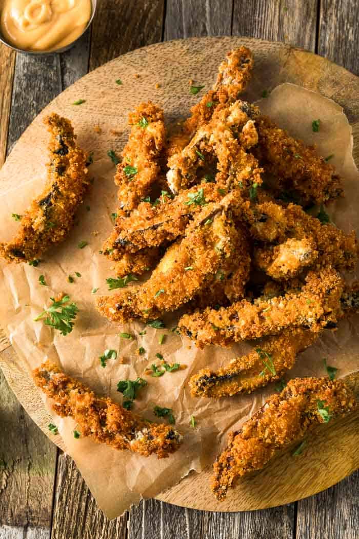 Portobello Fries - Baked or Fried