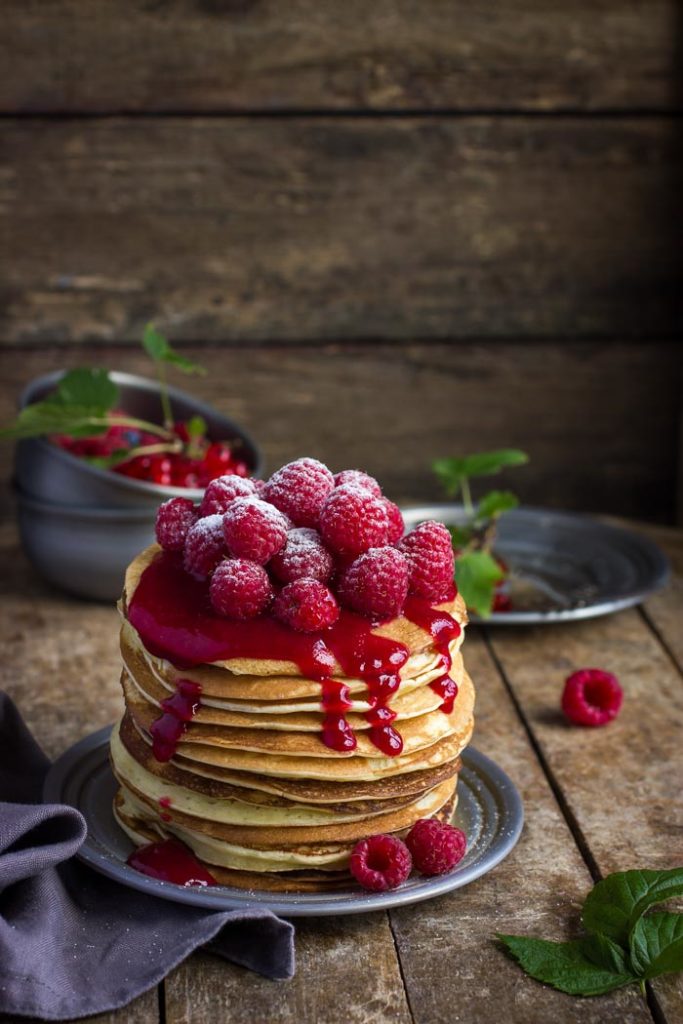 Raspberry Almond Flour Pancakes