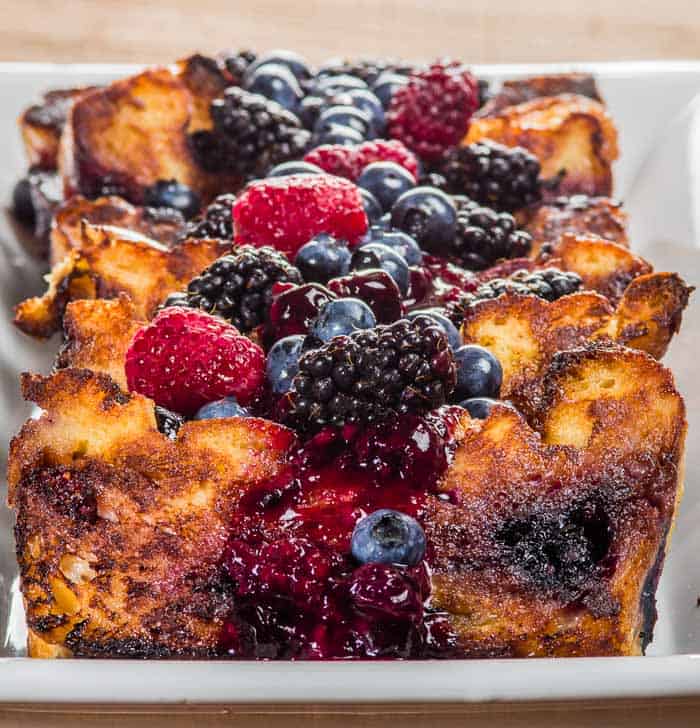 Chocolate Berry Bread Pudding