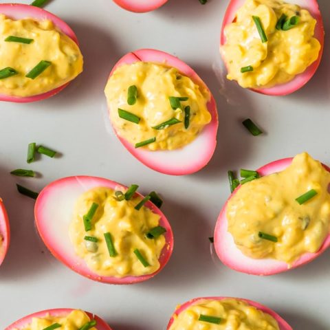 Beet-Pickled Deviled Eggs Recipe