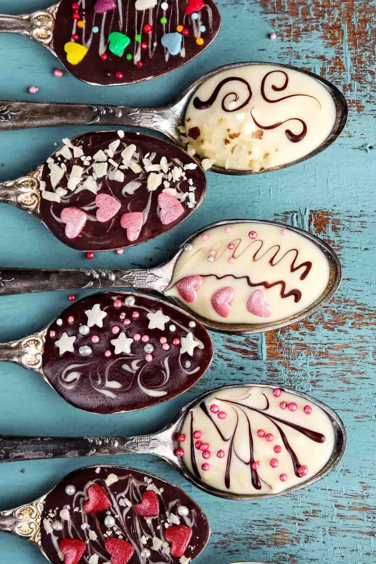 Easy Chocolate Spoons for Edible Gifts or Parties
