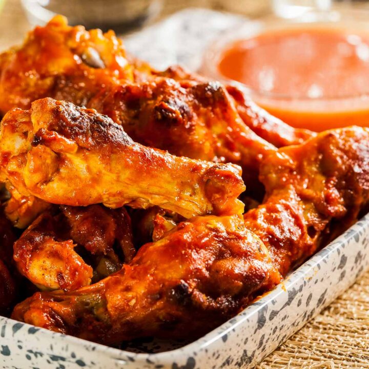 Chicken Wings Tossed With Keto Buffalo Sauce